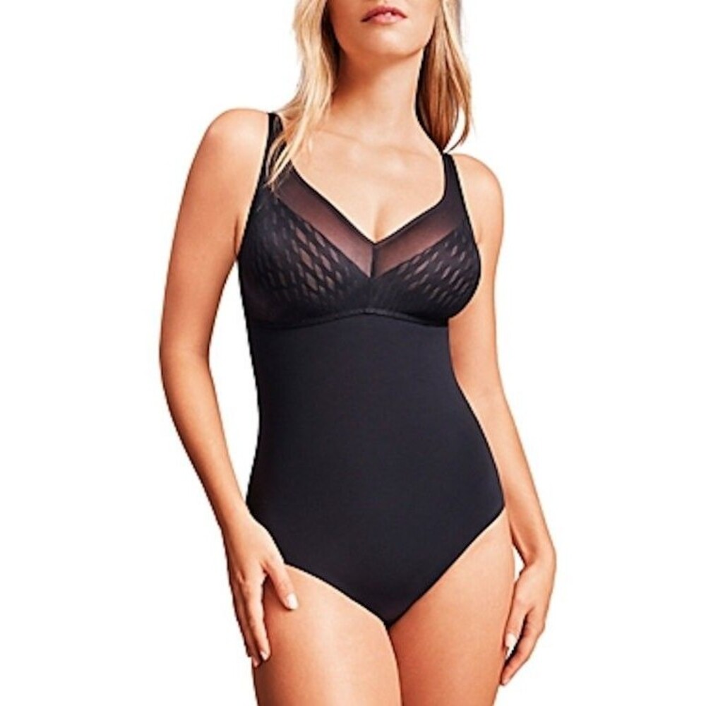 WACOAL Bodysuit Shaper Elevated Allure Wirefree Firm Control 40 C Black 801336